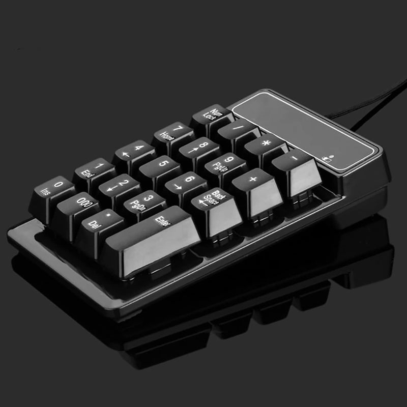 JPHTEK Wired Number Pad, USB Numeric Keypads 19 Key Number Keypads Keyboard for Laptop PC Computer Notebook, Big Print Letters - Image 5
